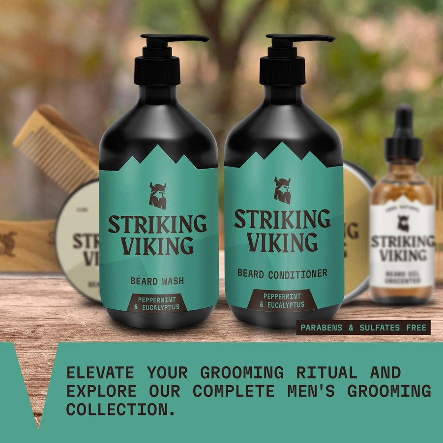 Beard Wash & Conditioner Set (Natural Peppermint & Eucalyptus)