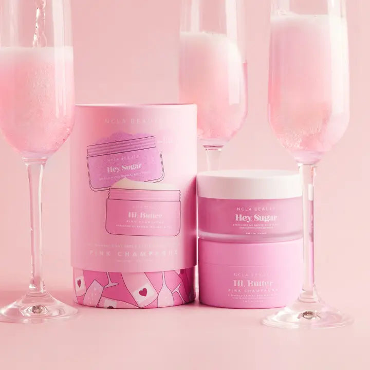 Pink Champagne Body Butter+ Body Scrub
