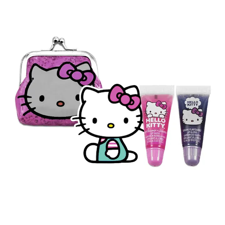 Hello Kitty 2pc Lip Gloss & Coin Purse