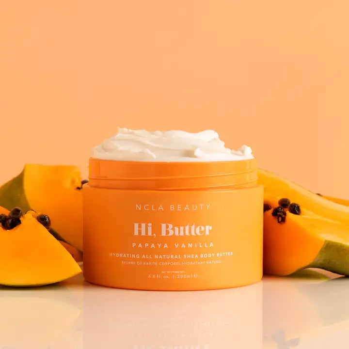 Hi, Butter All Natural Shea Body Butter- Papaya Vanilla