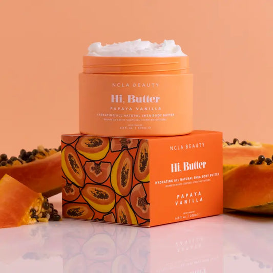 Hi, Butter All Natural Shea Body Butter- Papaya Vanilla
