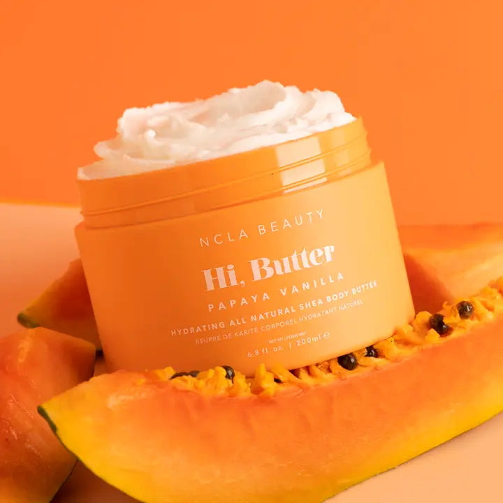 Hi, Butter All Natural Shea Body Butter- Papaya Vanilla